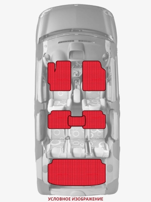ЭВА коврики «Queen Lux» комплект для Honda Acty (2G)
